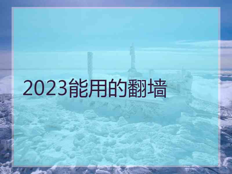 2023能用的翻墙
