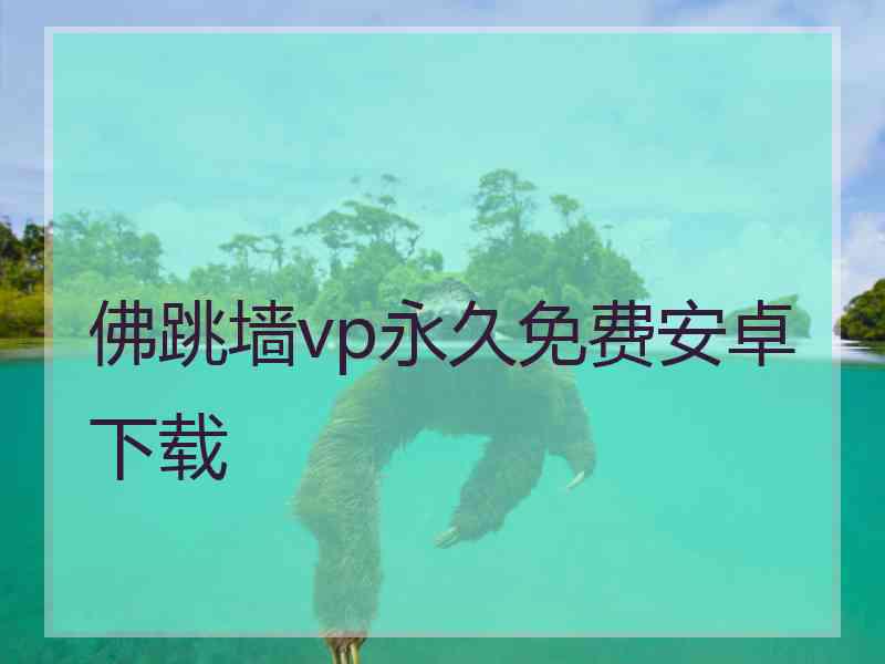 佛跳墙vp永久免费安卓下载