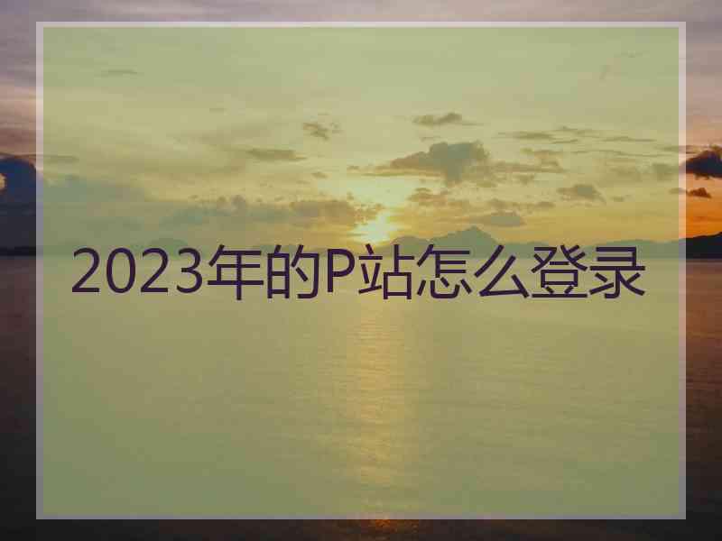 2023年的P站怎么登录