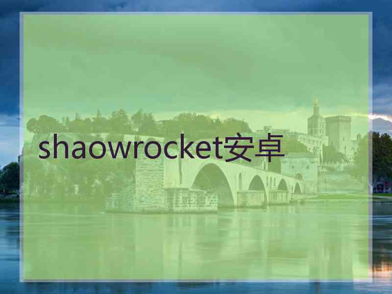 shaowrocket安卓