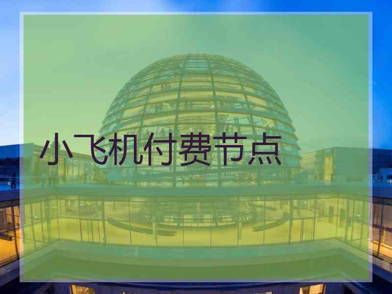 小飞机付费节点