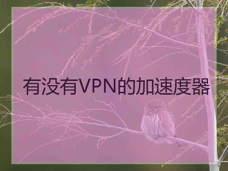 有没有VPN的加速度器