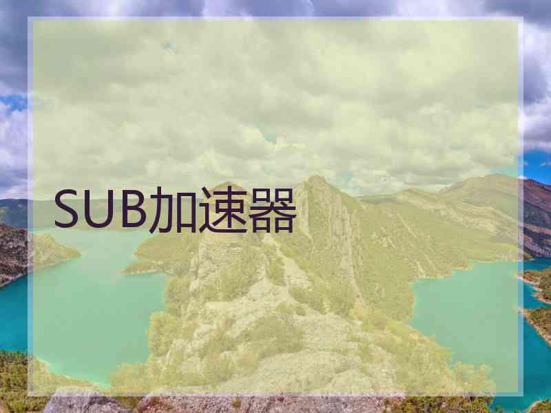 SUB加速器