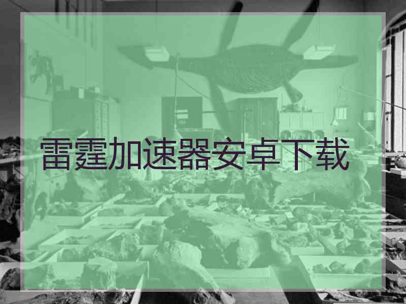 雷霆加速器安卓下载