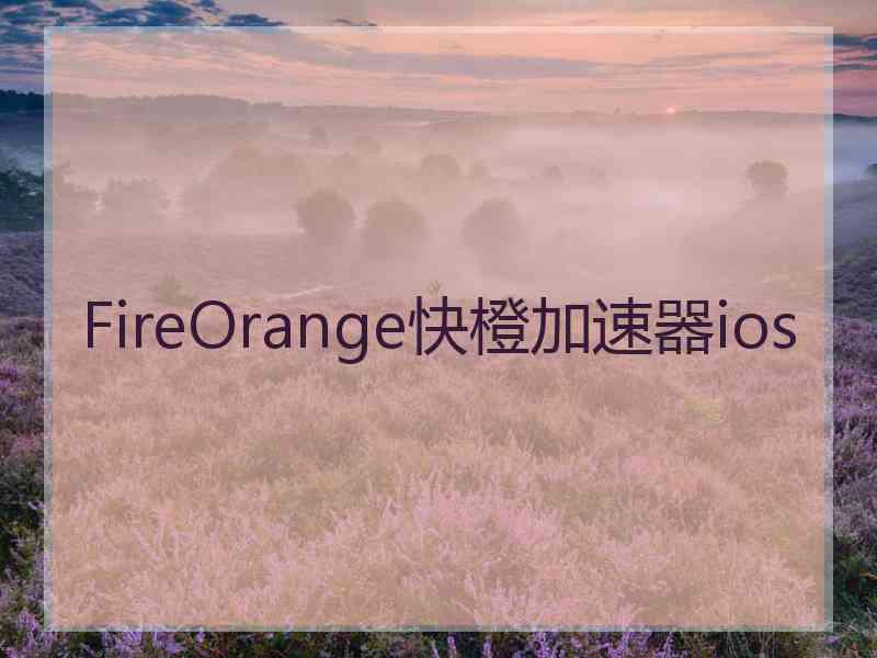 FireOrange快橙加速器ios