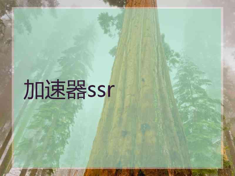 加速器ssr