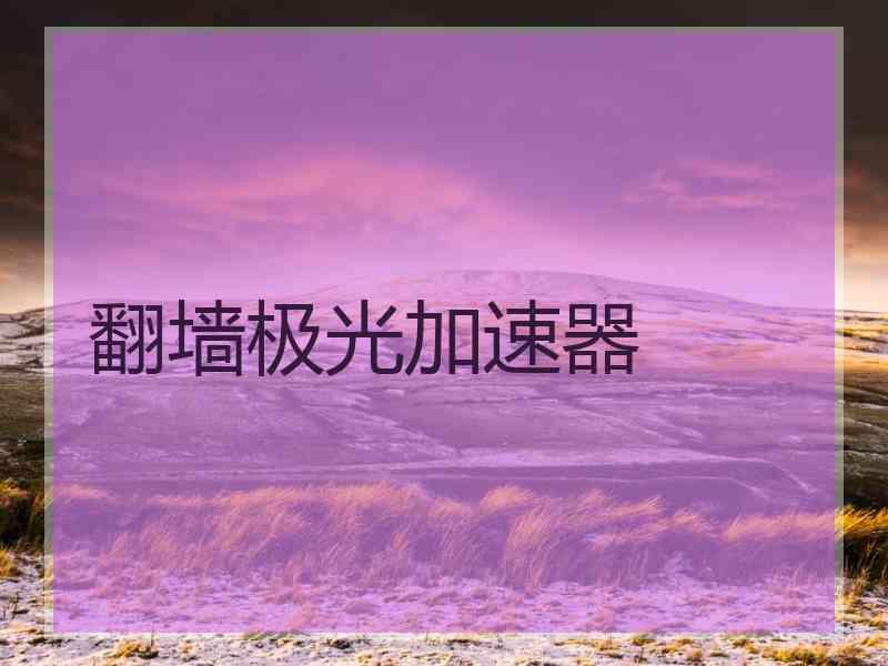 翻墙极光加速器