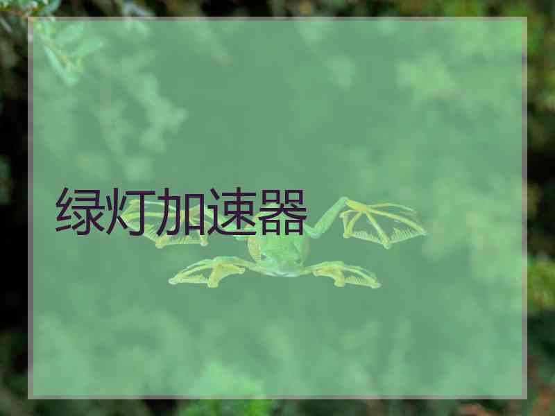 绿灯加速器