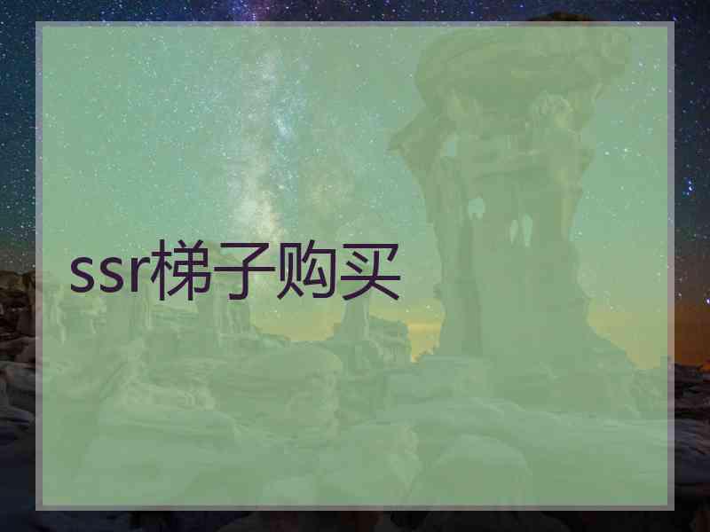 ssr梯子购买