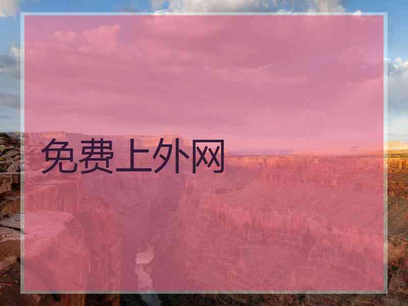 免费上外网