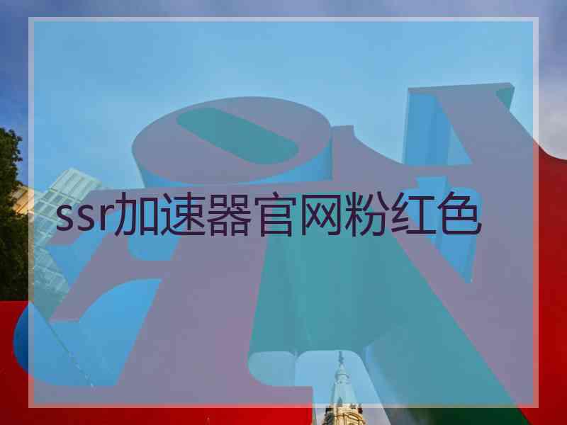 ssr加速器官网粉红色