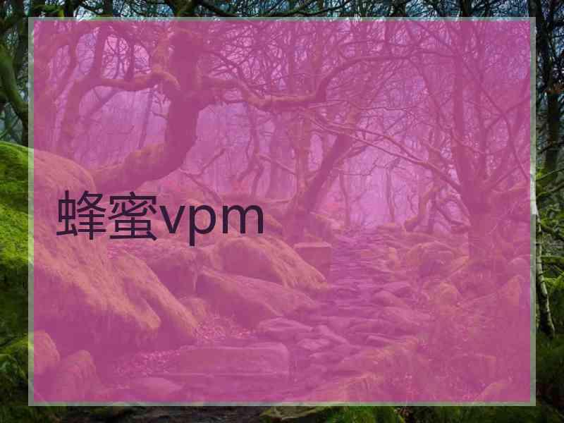 蜂蜜vpm