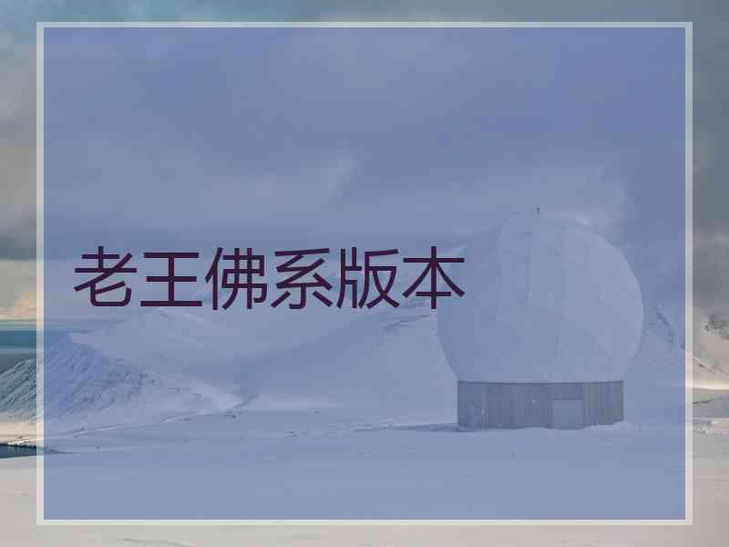 老王佛系版本