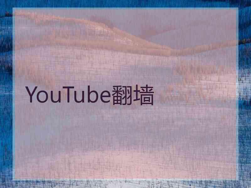 YouTube翻墙