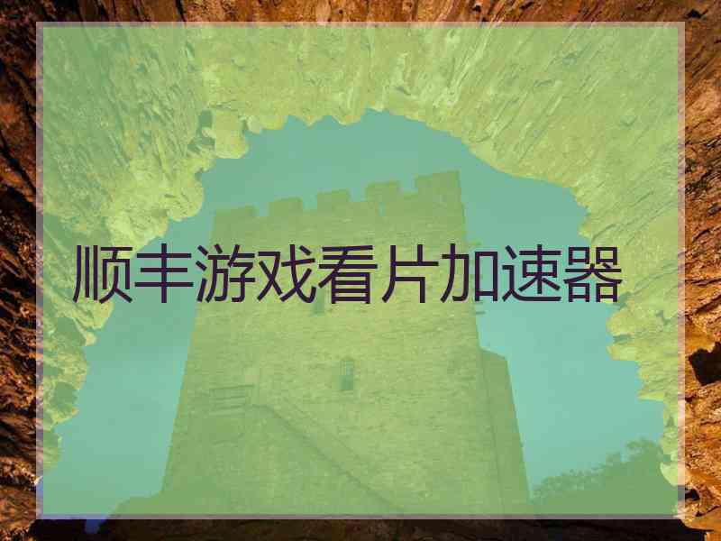 顺丰游戏看片加速器