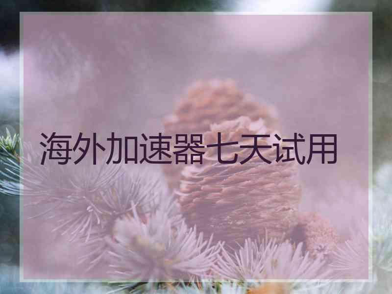 海外加速器七天试用