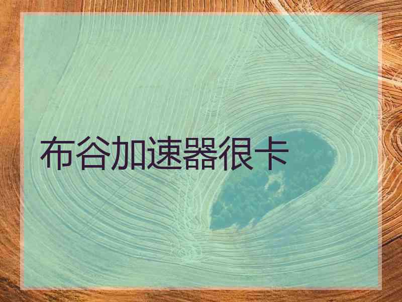 布谷加速器很卡