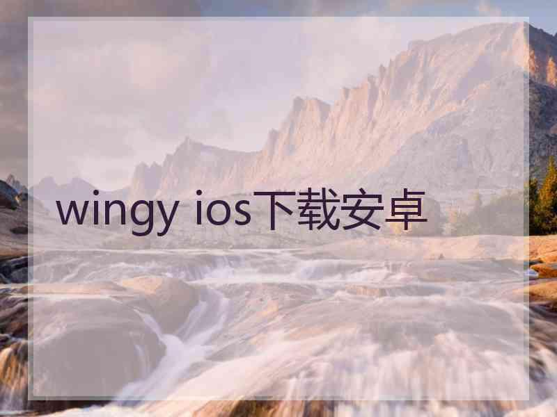 wingy ios下载安卓